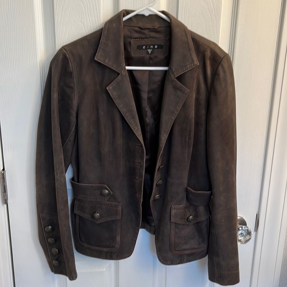 Chocolate suede jacket
